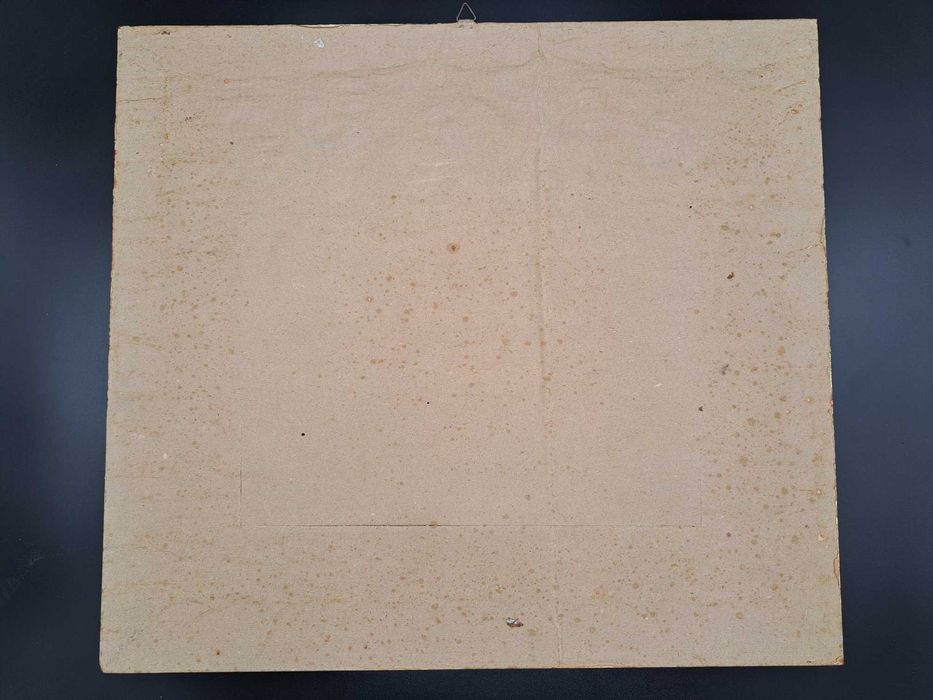 Obraz olejny na płótnie pejzaż domy drzewa Arnaldo Bottai Włochy