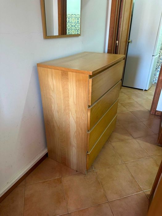 Combo Escrivaninha + cadeira + Cômoda