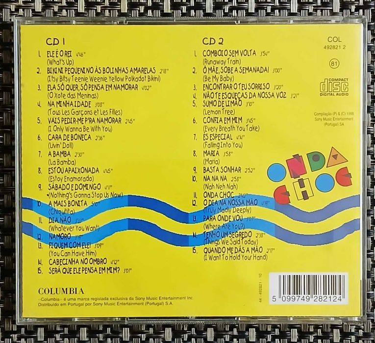 Onda Choc - 30 Grandes Êxitos - CD DUPLO BOM ESTADO - RARO