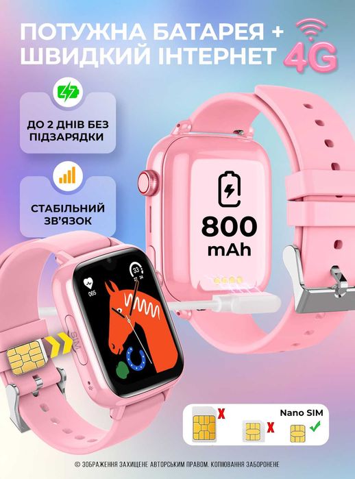 Детские смарт часы D41 Pro с GPS умные часы для детей с сим картой