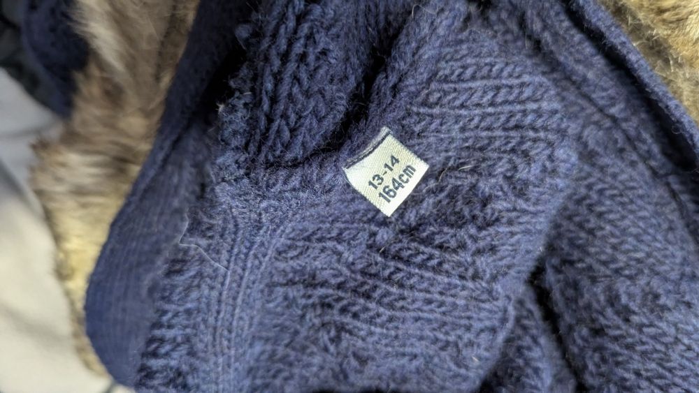 Poncho Tiffosi azul 13-14 anos
