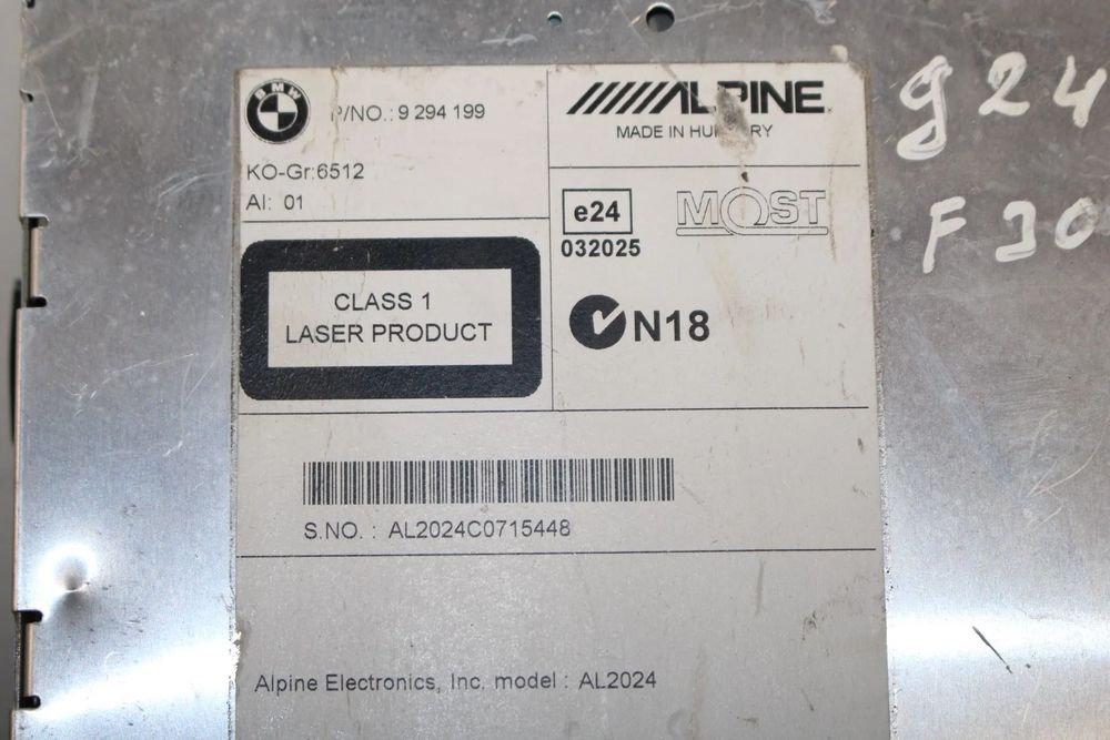 Rádio / auto-rádio BMW 5 (F10)