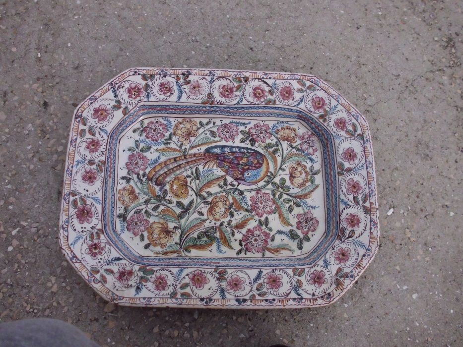 Travessa muito antiga louça Coimbra assinada