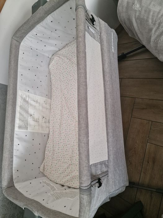 Kinderkraft dostawka łóżeczko  szare lekkie