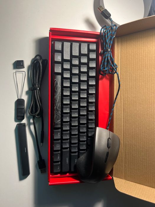 teclado mecânico hyperx + rato legion