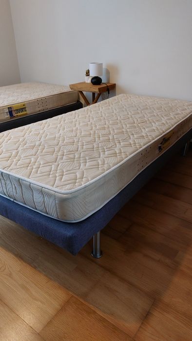 Conjunto cama e colchão