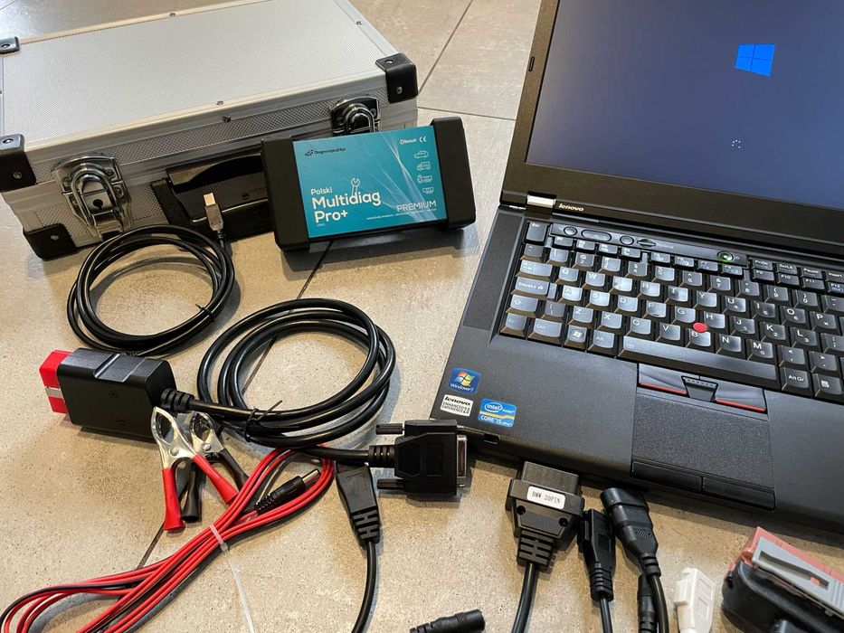 LAPTOP + INTERFEJS Diagnostyka Aut ZESTAW do 2020r. jak vcds autocom