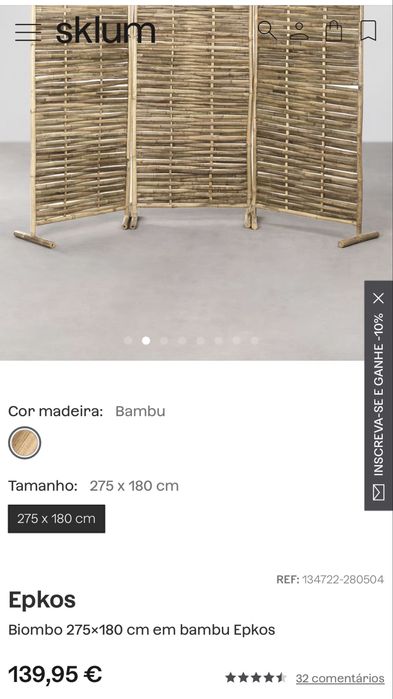 Biombos de bambu