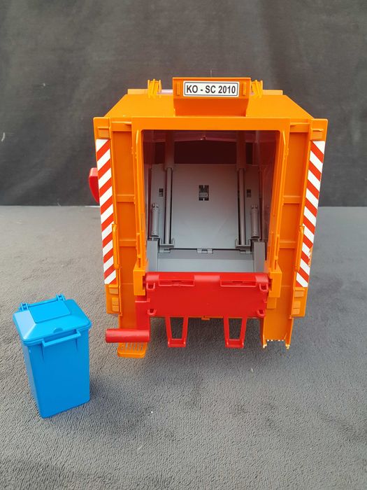 Bruder 03560 Scania R Śmieciarka pomarańczowa