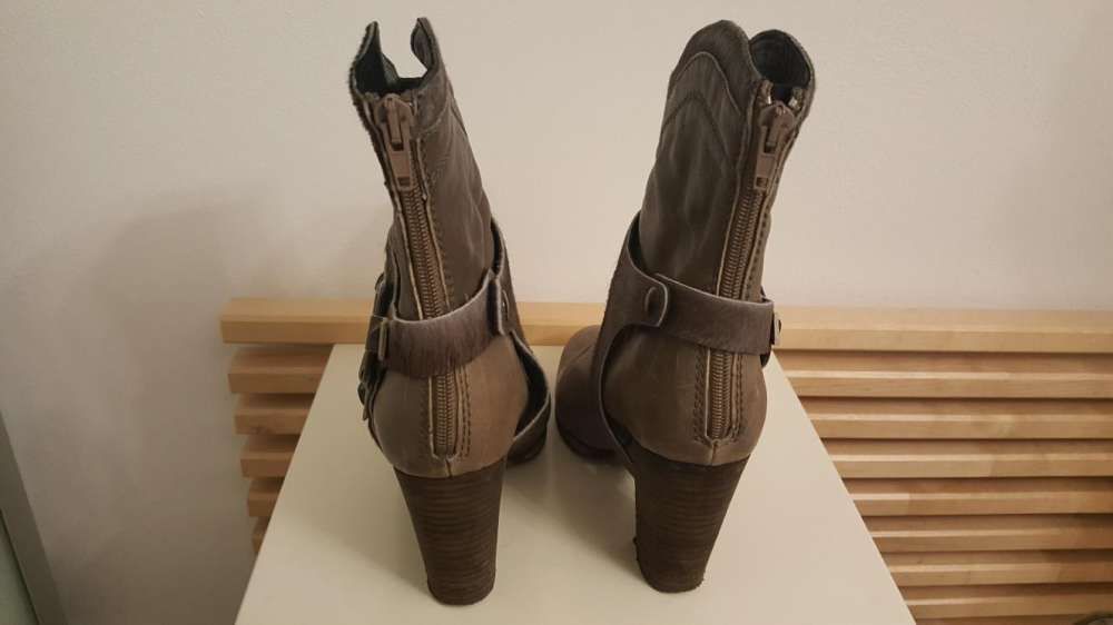 Skórzane botki rozmiar 37