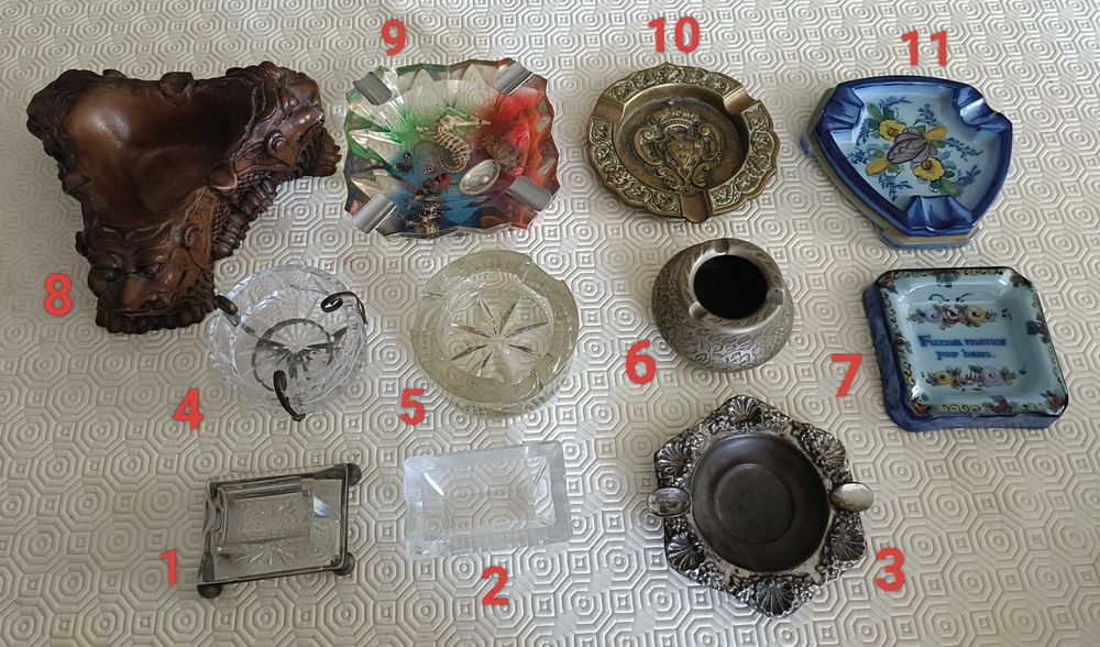 Lote 11 Cinzeiros