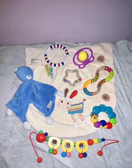 Коврик розвиваючий, набір іграшок, комфортер