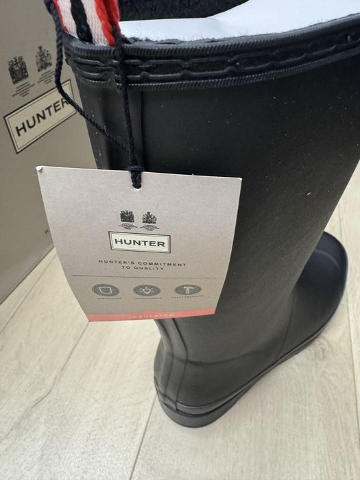 Hunter nowe kalosze ocieplane 40/41 czarne