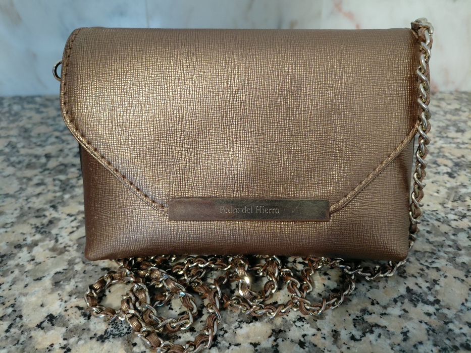 Mala/Carteira/Clutch Pedro Del Hierro em Pele
