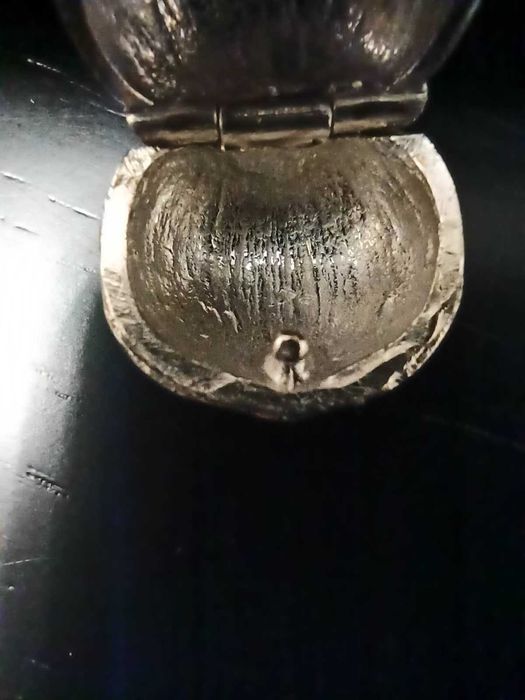 Avelã de Prata 925 estilo Relicário (Fabricação Leitão & Irmão)