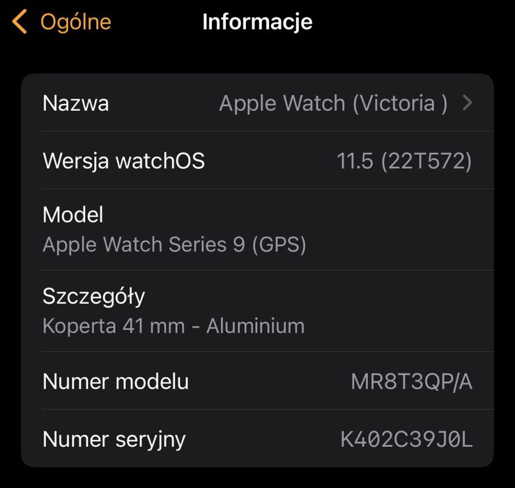 Apple Watch series 9 41mm Starlight