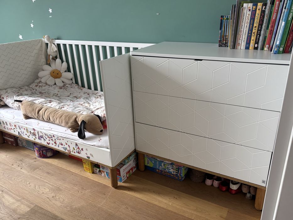 Komplet mebli dziecięcych Bellamy Toteme Cube • Szafa Komoda Łóżeczko