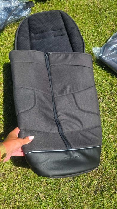 Muuvo spacerówka QUICK Z gondolą OD 3.0 wózek dziecięcy 2w1 akcesoria BLACK