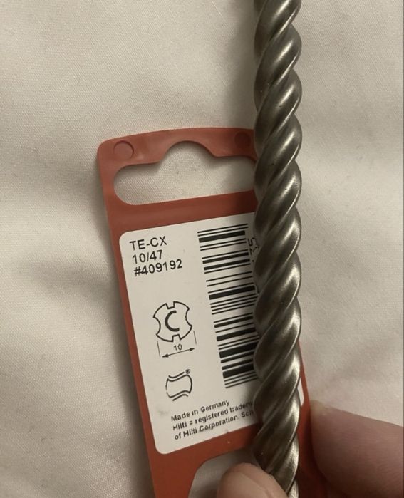 HILTI Wiertło udarowe do betonu sds te-cx 10x470mm CENA Za 5 szt