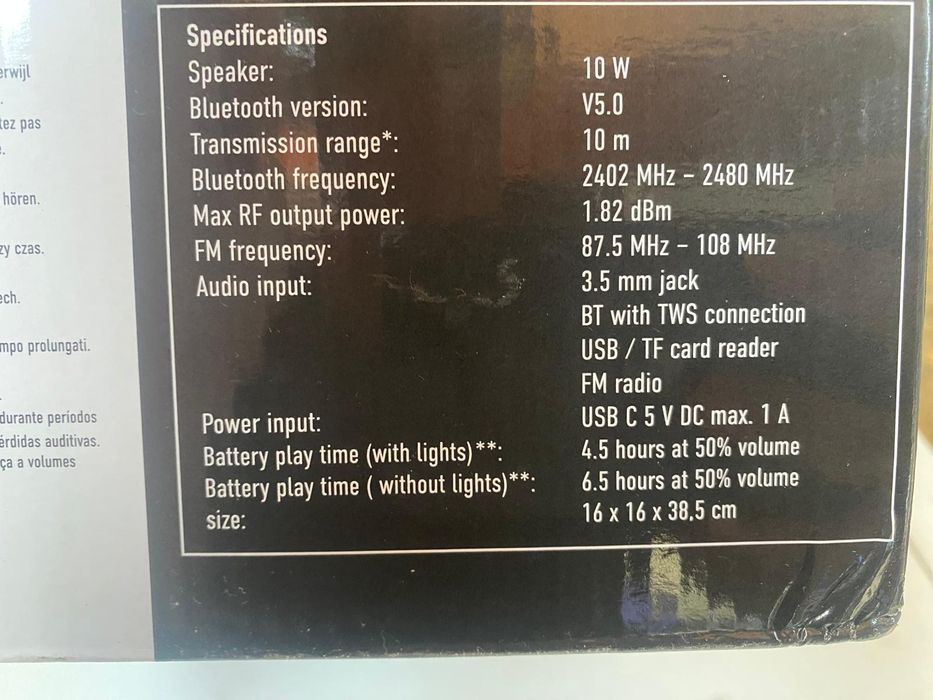 Colunas de karaoke 40cm altura Novas