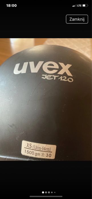 Kask uvex rozmiar xs