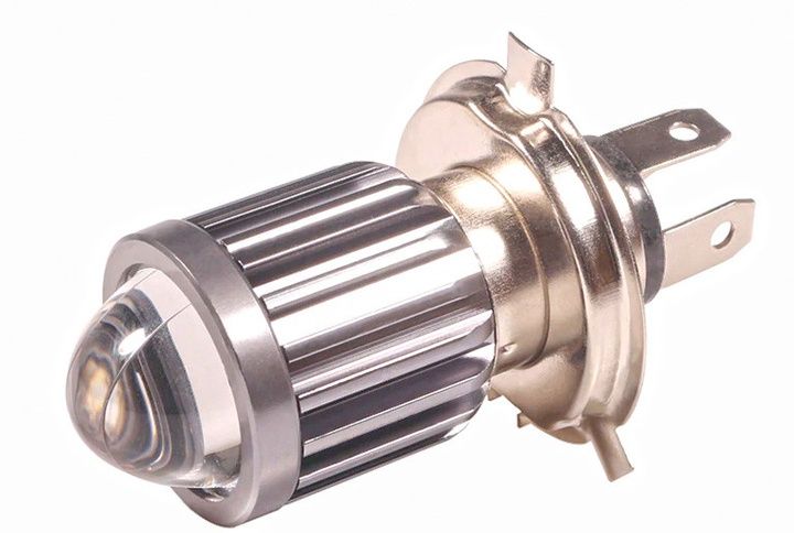 Авто мото лед лампочка лінзована H4 Led лінза