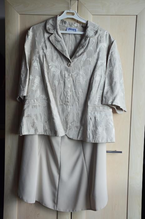 Zestaw! Żakiet i spódnica. Rozm. 52!