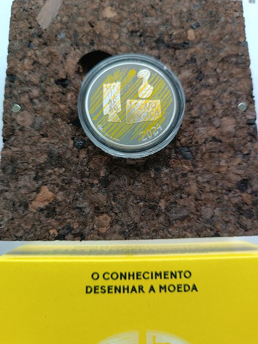 Moeda 5€ Prata Proof - O Conhecimento