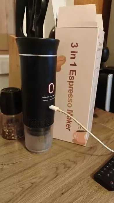 Máquina de café expresso portátil elétrica sem fio para carro e casa acampamento NOVO
