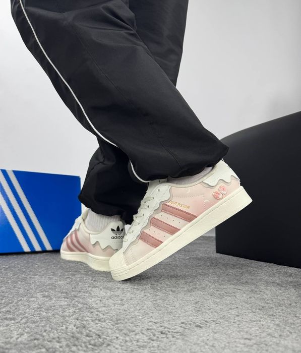 Жіночі кросівки / Adidas Superstar Cappuchino pink / Адидас суперстари