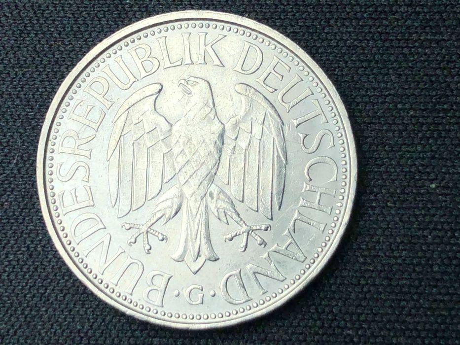 Alemanha 1976 - 1 Mark Letra G - Niquel