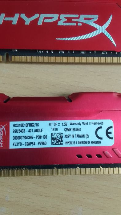 БУоперативна пам'ть ddr3 16gb (2 планки по 8gb)