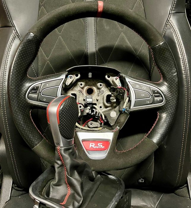 kierownica galka renault megane iv RS ori skora alcantara wybierak edc