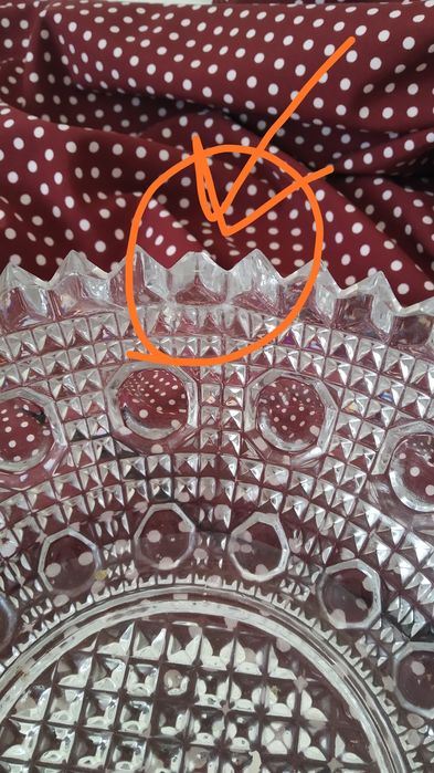 Цукерниця кришталева, конфетница хрустальная