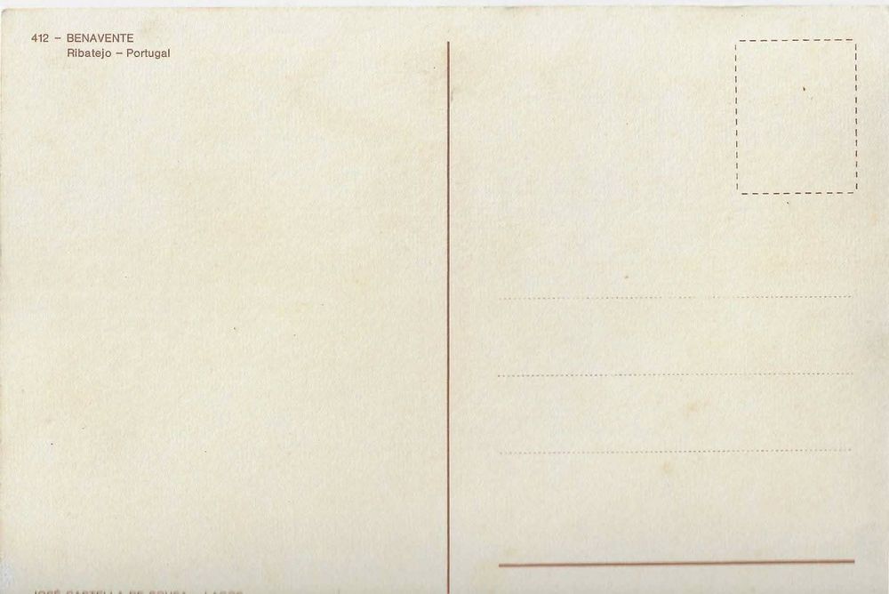 Postal Vintage Raridades Campino