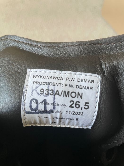 Trzewiki zimowe wzór 933A/MON 26,5 41