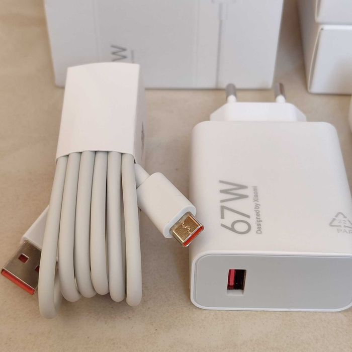 Турбо Зарядка Xiaomi 67W блок + кабель (6А) MDY-12-EH (33W, 67W, 120W) швидка зарядка Сяоми, Ксиоми, быстрая для смартфона и планшета