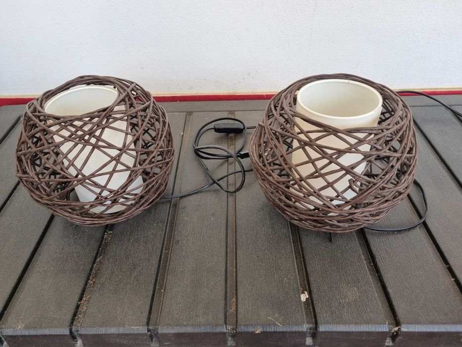 2 Candeeiros de mesa de de cabeceira