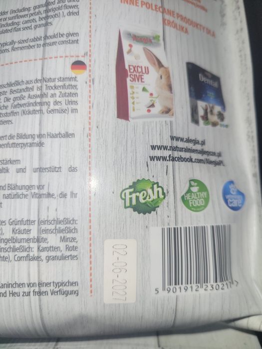 Sprzedam karmę dla królika i inne smaczki