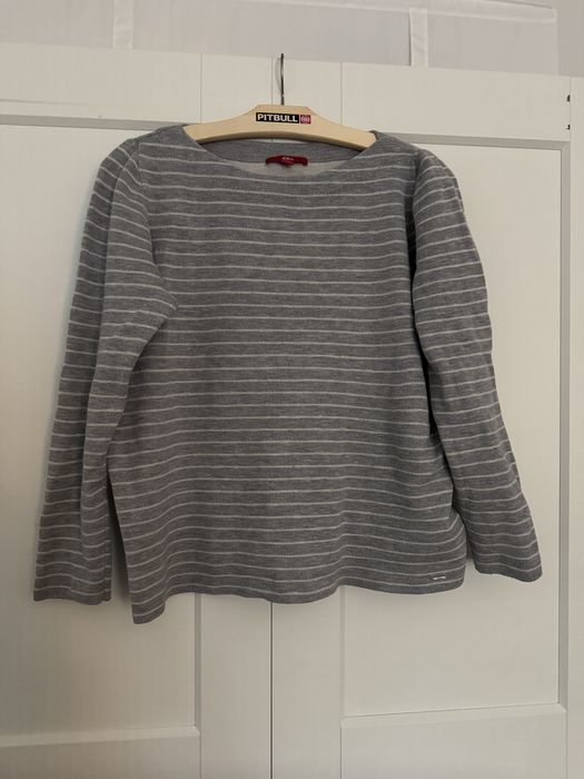 Bluza damska w paski szara S Oliwer XL 42