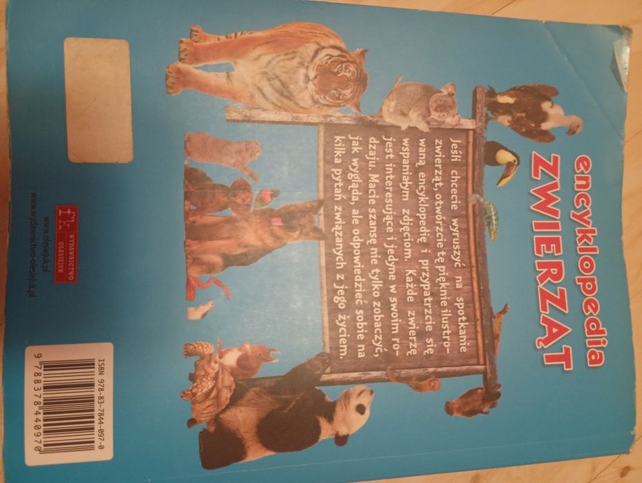 Encyklopedia zwierząt 650stron