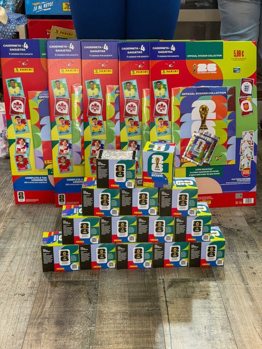 Cadernetas e cromos mundial 2026