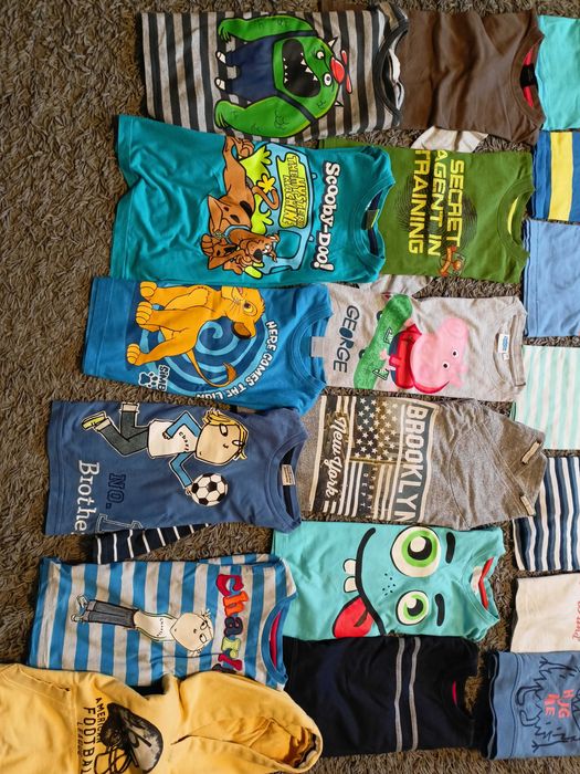 Bluzki z długim rękawem mix 26 sztuk na 2-3 lata