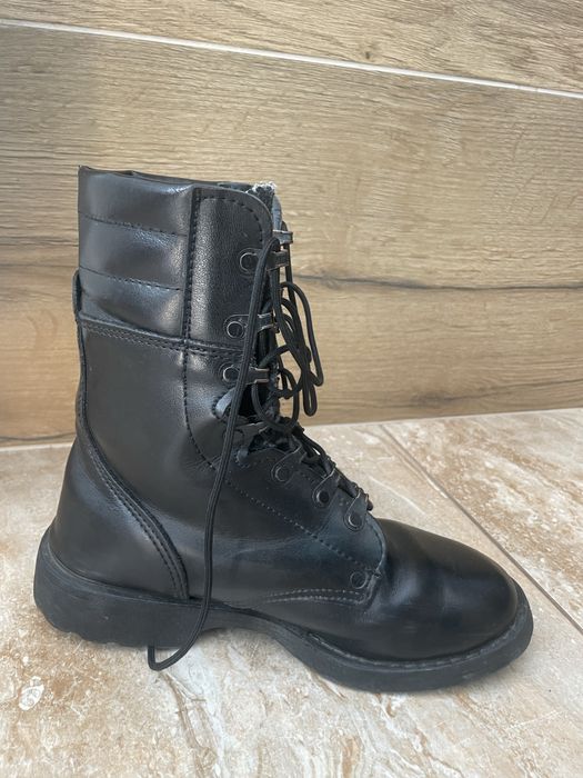 Buty wojskowe skórzane