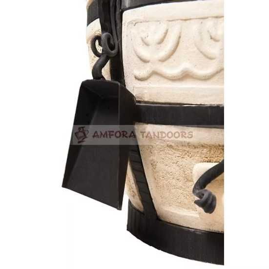 Piec TANDOOR Tandoori Tandyr model HUNTER Z ZAWIASEM grill ogrodowy