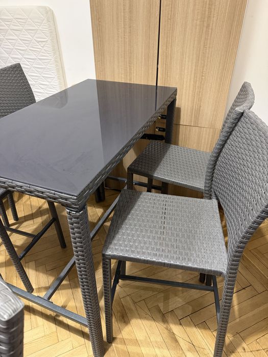 Meble ogrodowe zestaw Greelong szary Obi