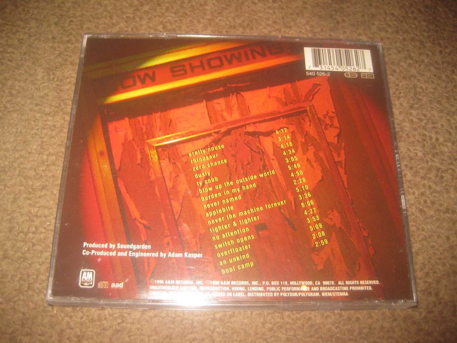 CD dos Soundgarden "Down on the Upside"