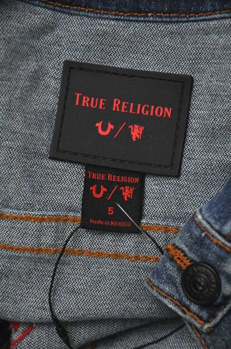 "TRUE RELIGION" джинсовая куртка пиджак джинсовка. р. 5 лет.