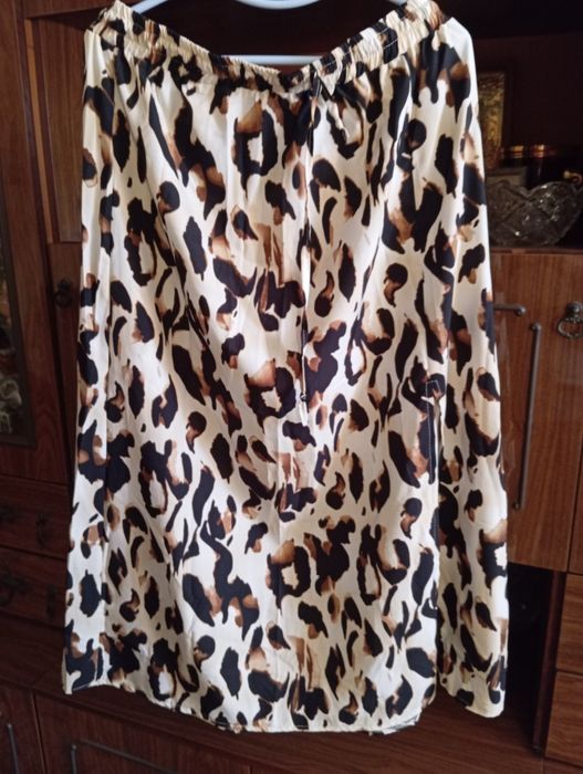 Юбка летняя с разрезом