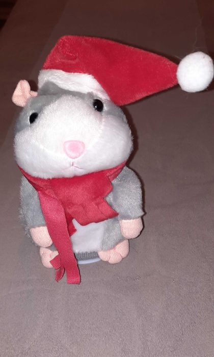 Хомяк Повторюшка новорічний на батарейках